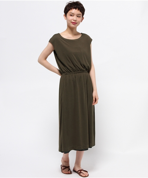 GLOBAL WORK（グローバルワーク）の「リバーシブルワンピースフレンチスリーブ/710140（ワンピース・レディース・グレー/ブルー/ブラック/ネイビー/ブルー系その他/ダークブルー/その他3/ライトブルー/その他・LARGE/MEDIUM）」の19枚目の写真