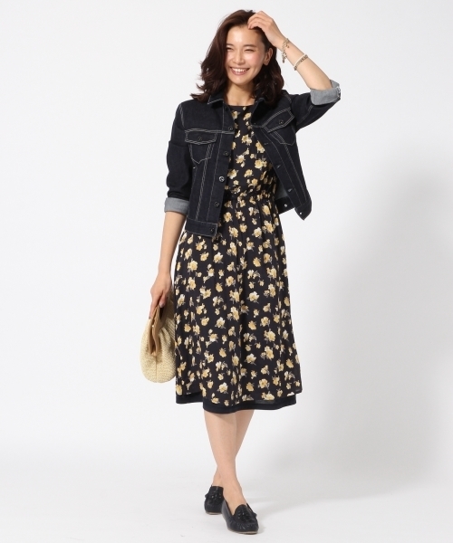 GLOBAL WORK（グローバルワーク）の「リバーシブルワンピースフレンチスリーブ/710140（ワンピース・レディース・グレー/ブルー/ブラック/ネイビー/ブルー系その他/ダークブルー/その他3/ライトブルー/その他・LARGE/MEDIUM）」の12枚目の写真