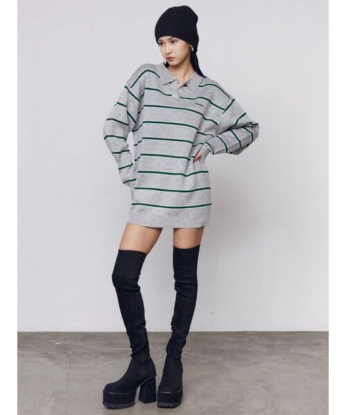 EMODA(エモダ)の「スクエアフィットロングブーツ(ブーツ・レディース・ブラック・X-LARGE)」の12枚目の写真