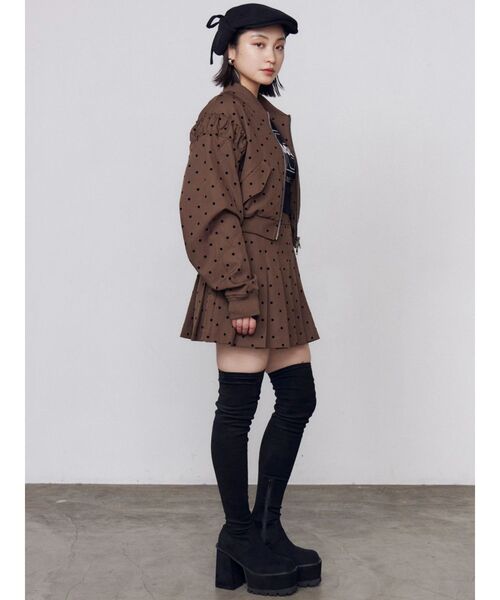 EMODA(エモダ)の「スクエアフィットロングブーツ(ブーツ・レディース・ブラック・X-LARGE)」の21枚目の写真