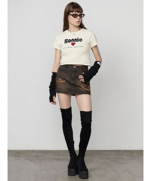 EMODA(エモダ)の「スクエアフィットロングブーツ(ブーツ・レディース・ブラック・X-LARGE)」の6枚目の写真
