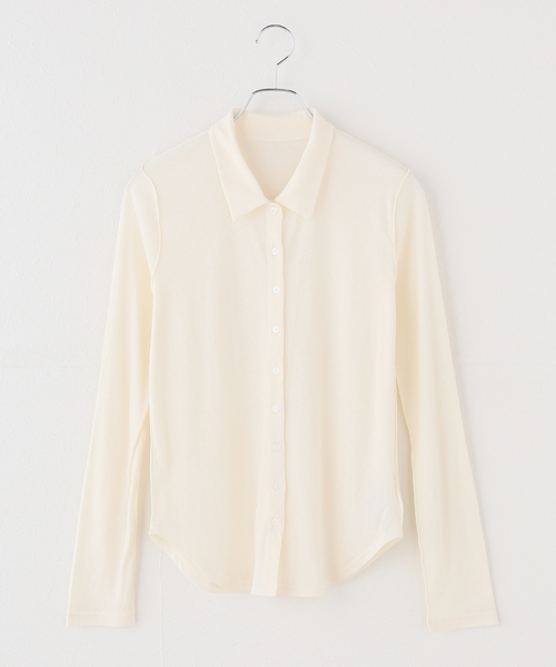 JOURNAL STANDARD(ジャーナルスタンダード)の「SHEER SKIN シャツ(Tシャツ/カットソー・レディース・ネイビー/グレー/ホワイト・FREE)」の15枚目の写真