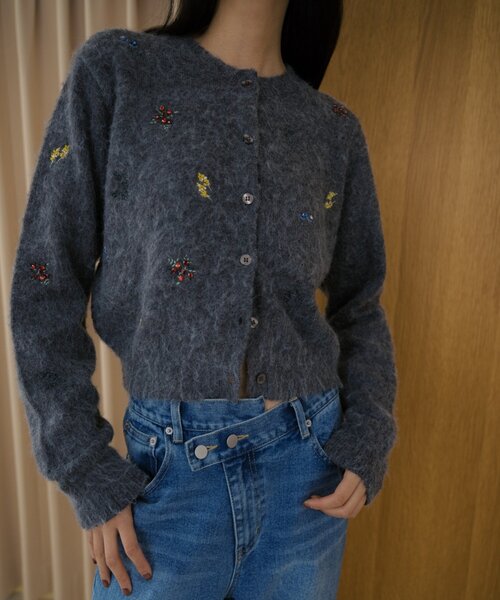 SHENERY(シーナリー)の「刺繍ビジューカーディガン(カーディガン/ボレロ・レディース・ホワイト/グレー・FREE)」の22枚目の写真