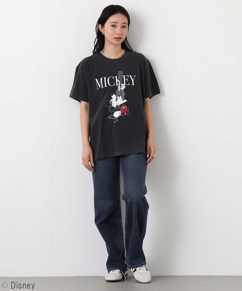 GOOD ROCK SPEED(グッドロックスピード)の「MICKEY / ギターカットソー(Tシャツ/カットソー・レディース・チャコールグレー・FREE)」の2枚目の写真