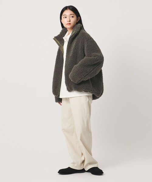 MARW UNITED ARROWS(マルゥ ユナイテッドアローズ)の「<MARW UNITED ARROWS>ボア ブルゾン(その他アウター・レディース・ブラック/モカ・38/36)」の4枚目の写真