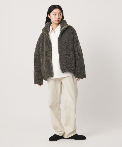 MARW UNITED ARROWS(マルゥ ユナイテッドアローズ)の「<MARW UNITED ARROWS>ボア ブルゾン(その他アウター・レディース・ブラック/モカ・38/36)」の5枚目の写真