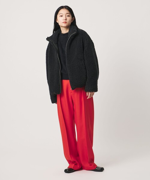 MARW UNITED ARROWS(マルゥ ユナイテッドアローズ)の「<MARW UNITED ARROWS>ボア ブルゾン(その他アウター・レディース・ブラック/モカ・38/36)」の8枚目の写真