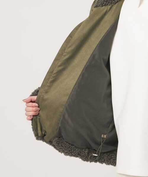 MARW UNITED ARROWS(マルゥ ユナイテッドアローズ)の「<MARW UNITED ARROWS>ボア ブルゾン(その他アウター・レディース・ブラック/モカ・38/36)」の9枚目の写真