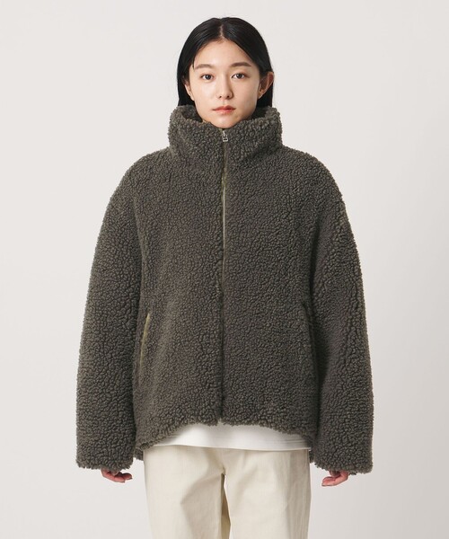 MARW UNITED ARROWS(マルゥ ユナイテッドアローズ)の「<MARW UNITED ARROWS>ボア ブルゾン(その他アウター・レディース・ブラック/モカ・38/36)」の10枚目の写真