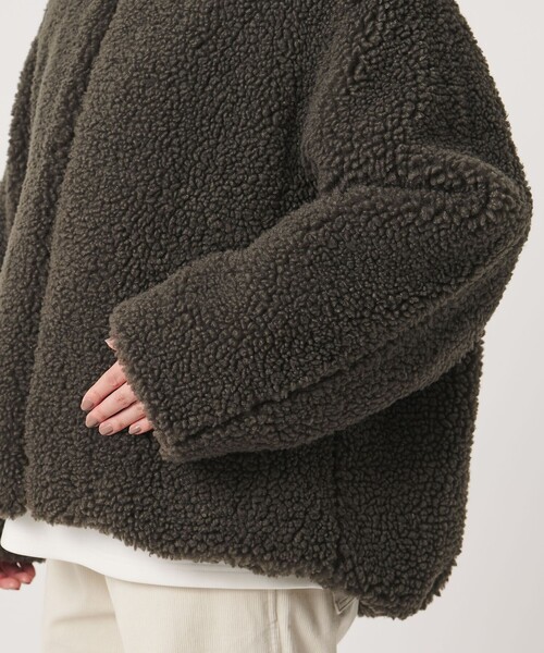 MARW UNITED ARROWS(マルゥ ユナイテッドアローズ)の「<MARW UNITED ARROWS>ボア ブルゾン(その他アウター・レディース・ブラック/モカ・38/36)」の14枚目の写真