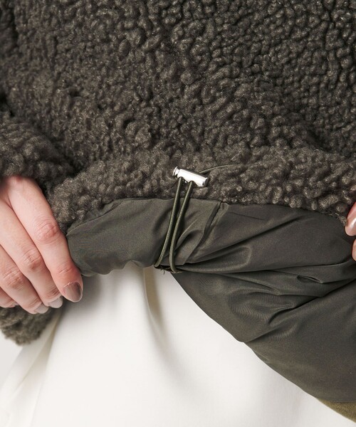 MARW UNITED ARROWS(マルゥ ユナイテッドアローズ)の「<MARW UNITED ARROWS>ボア ブルゾン(その他アウター・レディース・ブラック/モカ・38/36)」の17枚目の写真