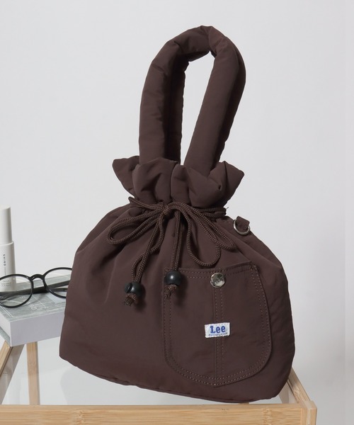 Lee（リー）の「Lee（リー）パファーカバーオールポケット巾着ミニバッグ/トート/ハンドバッグ（ハンドバッグ・レディース・ブラック/ブラウン/オフホワイト・FREE）」の3枚目の写真