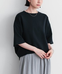 コクーンシルエットハーフスリーブトップス【サスティナブル】