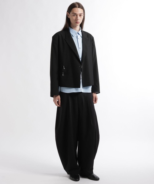 HARE(ハレ)の「【SET UP対応】メタルパーツショートジャケット(HARE)(テーラードジャケット・メンズ・ブラック系その他/グリーン/ブラック/グレー系その他・MEDIUM/SMALL)」の9枚目の写真