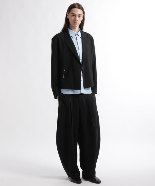 HARE(ハレ)の「【SET UP対応】メタルパーツショートジャケット(HARE)(テーラードジャケット・メンズ・ブラック系その他/グリーン/ブラック/グレー系その他・MEDIUM/SMALL)」の10枚目の写真