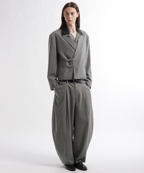 HARE(ハレ)の「【SET UP対応】メタルパーツショートジャケット(HARE)(テーラードジャケット・メンズ・ブラック系その他/グリーン/ブラック/グレー系その他・MEDIUM/SMALL)」の15枚目の写真