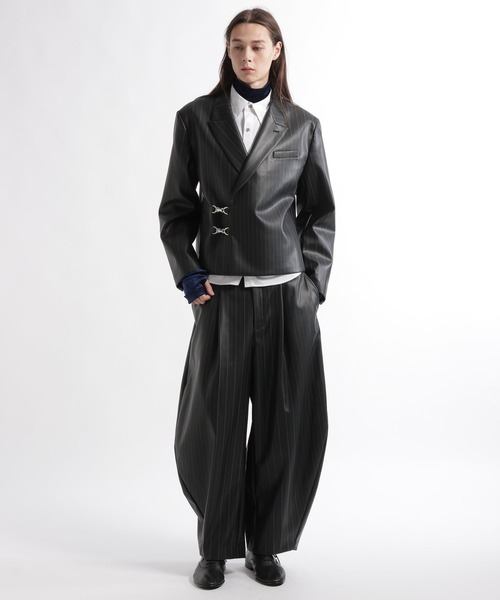 HARE(ハレ)の「【SET UP対応】メタルパーツショートジャケット(HARE)(テーラードジャケット・メンズ・ブラック系その他/グリーン/ブラック/グレー系その他・MEDIUM/SMALL)」の16枚目の写真