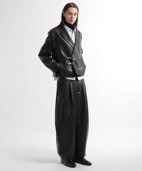 HARE(ハレ)の「【SET UP対応】メタルパーツショートジャケット(HARE)(テーラードジャケット・メンズ・ブラック系その他/グリーン/ブラック/グレー系その他・MEDIUM/SMALL)」の17枚目の写真