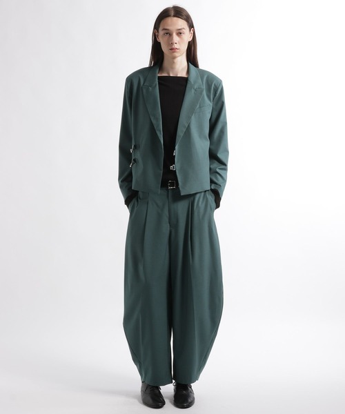 HARE(ハレ)の「【SET UP対応】メタルパーツショートジャケット(HARE)(テーラードジャケット・メンズ・ブラック系その他/グリーン/ブラック/グレー系その他・MEDIUM/SMALL)」の19枚目の写真