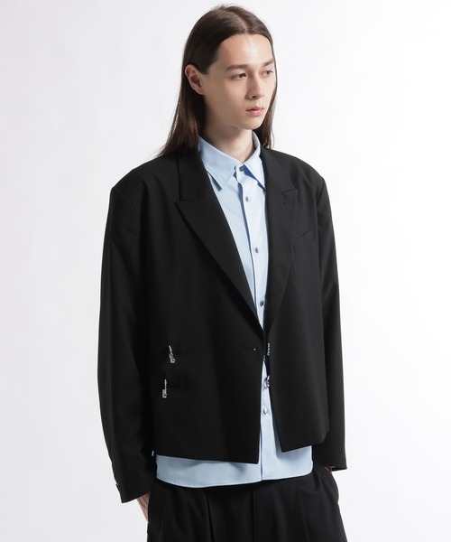 HARE(ハレ)の「【SET UP対応】メタルパーツショートジャケット(HARE)(テーラードジャケット・メンズ・ブラック系その他/グリーン/ブラック/グレー系その他・MEDIUM/SMALL)」の22枚目の写真
