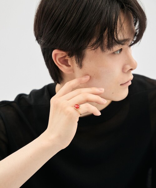 Jouete（ジュエッテ）の「[ジェム] リング カーネリアン（リング・レディース・イエローゴールド・11号/9号/13号/15号）」の7枚目の写真