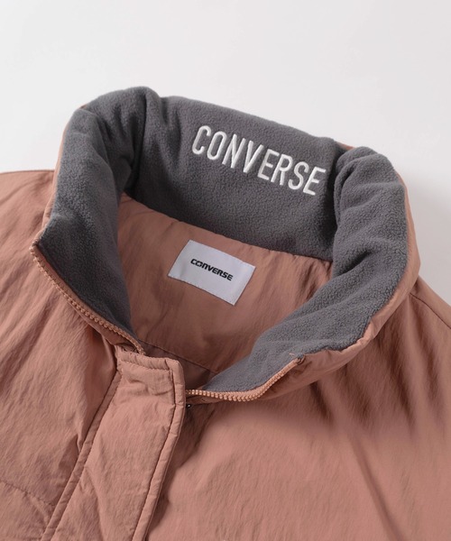 CONVERSE(コンバース)の「【71】【CONVERSE/コンバース】スタンドカラー ファイバーダウン パディング ブルゾン/ジャケット/ライトアウター/中綿/レディース(ダウンジャケット/コート・レディース・ブラック/ピンク/アイボリー・M/L)」の10枚目の写真