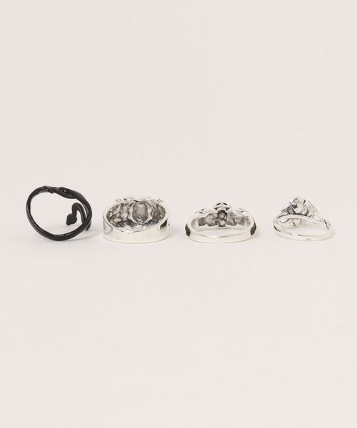 Bling Leads（ブリングリーズ）の「【Bls】【ZA】【Bling Leads】シルバーリングSET（リング・メンズ・A・FREE）」の2枚目の写真