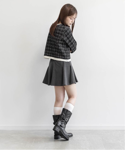 RANDA(ランダ)の「ツイードラメニットカーディガン(カーディガン/ボレロ・レディース・アイボリー・FREE)」の13枚目の写真