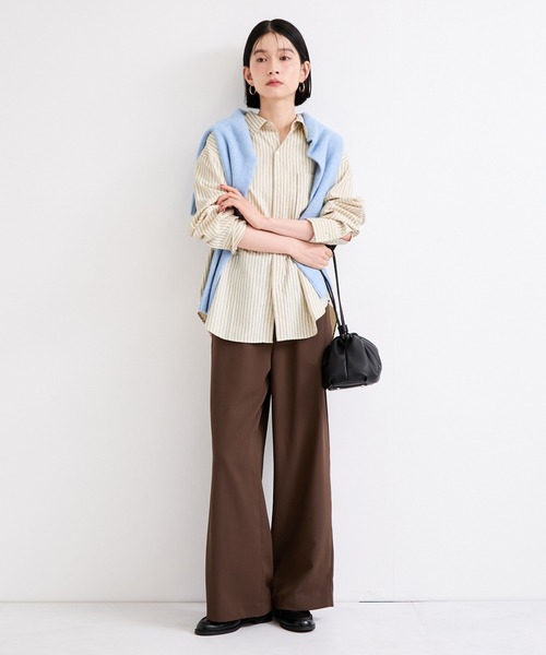 le cercle ADAM ET ROPE'（ルセルクルアダムエロペ）の「ストライプシャツ（シャツ/ブラウス・レディース・ブルー系その他4/ホワイト系その他5・FREE）」の8枚目の写真