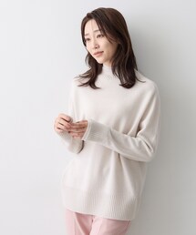 ウールカシミヤハイネックニット