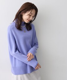 ウールカシミヤハイネックニット