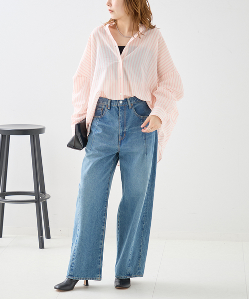 journal standard L'essage(ジャーナルスタンダードレサージュ)の「《追加2》FABRICA ワイドシャツ(シャツ/ブラウス・レディース・ピンク系その他/ピンク・FREE)」の8枚目の写真