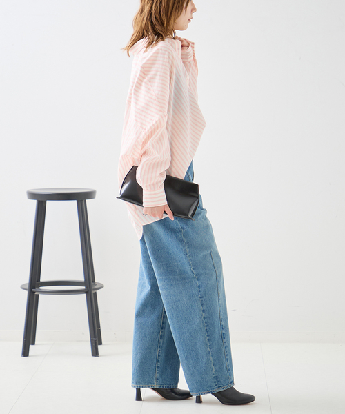 journal standard L'essage(ジャーナルスタンダードレサージュ)の「《追加2》FABRICA ワイドシャツ(シャツ/ブラウス・レディース・ピンク系その他/ピンク・FREE)」の9枚目の写真