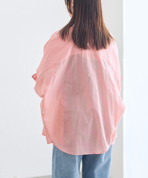 journal standard L'essage(ジャーナルスタンダードレサージュ)の「《追加2》FABRICA ワイドシャツ(シャツ/ブラウス・レディース・ピンク系その他/ピンク・FREE)」の13枚目の写真