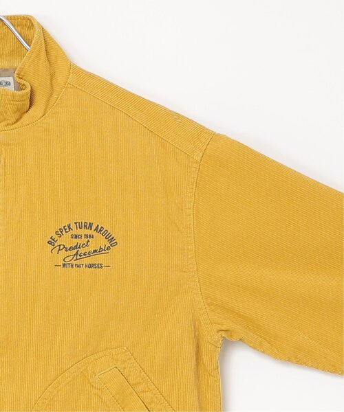 NO NEED(ノーニード)の「コーデュロイ刺繍スタンドジャケット(ブルゾン・メンズ・マスタード・L/M)」の5枚目の写真