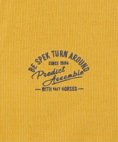 NO NEED(ノーニード)の「コーデュロイ刺繍スタンドジャケット(ブルゾン・メンズ・マスタード・L/M)」の2枚目の写真