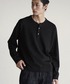 WYM LIDNM（ウィム バイ リドム）の「WOOL BLEND 14G HENLEY KNIT（ニット/セーター・L）」