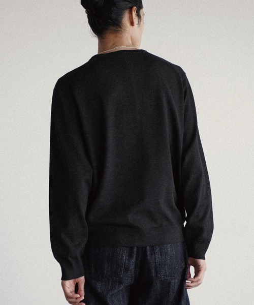 WYM LIDNM(ウィム バイ リドム)の「WOOL BLEND 14G HENLEY KNIT(ニット/セーター・メンズ・チャコール/ライトグレー/ブラウン/ダークグレー・M/L/XS/S)」の12枚目の写真