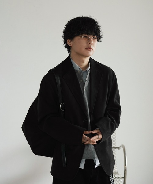 WYM LIDNM(ウィム バイ リドム)の「WOOL BLEND 14G HENLEY KNIT(ニット/セーター・メンズ・チャコール/ライトグレー/ブラウン/ダークグレー・M/L/XS/S)」の21枚目の写真