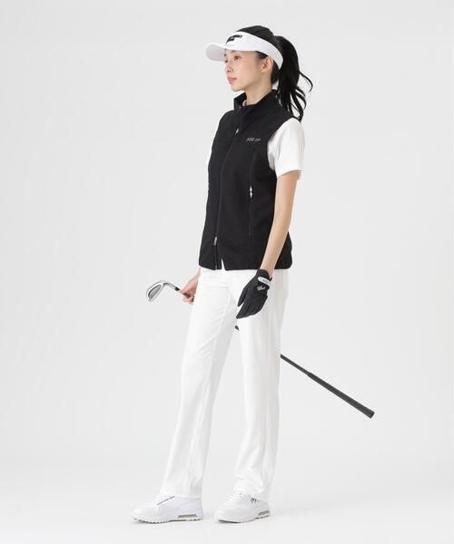 MASTER BUNNY EDITION(マスターバニーエディション)の「ミアチェックジャガードフルジップスタンドベスト (WOMENS)(ベスト・レディース・ホワイト/ブラック/ブラウン・SMALL/MEDIUM/LARGE)」の4枚目の写真