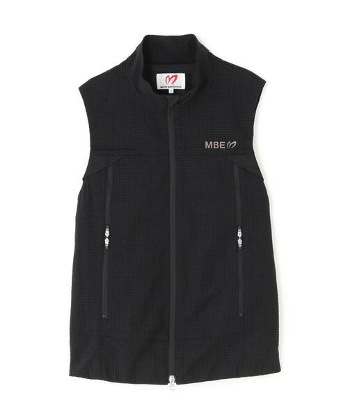 MASTER BUNNY EDITION(マスターバニーエディション)の「ミアチェックジャガードフルジップスタンドベスト (WOMENS)(ベスト・レディース・ホワイト/ブラック/ブラウン・SMALL/MEDIUM/LARGE)」の22枚目の写真