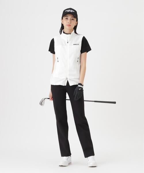 MASTER BUNNY EDITION(マスターバニーエディション)の「ミアチェックジャガードフルジップスタンドベスト (WOMENS)(ベスト・レディース・ホワイト/ブラック/ブラウン・SMALL/MEDIUM/LARGE)」の18枚目の写真