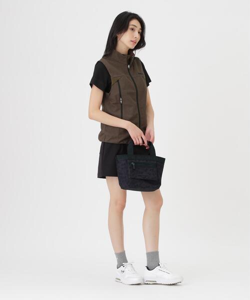MASTER BUNNY EDITION(マスターバニーエディション)の「ミアチェックジャガードフルジップスタンドベスト (WOMENS)(ベスト・レディース・ホワイト/ブラック/ブラウン・SMALL/MEDIUM/LARGE)」の9枚目の写真