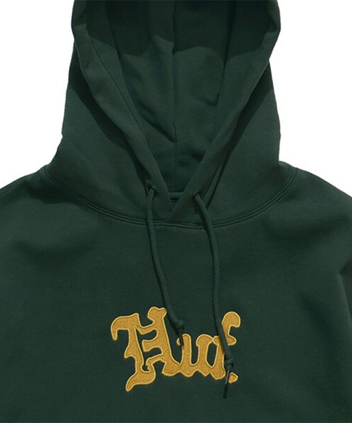 HUF(ハフ)の「HUF ノーブル パーカー(パーカー・メンズ・チョコ/グリーン系その他・LARGE/MEDIUM)」の7枚目の写真