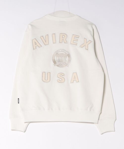 AVIREX(アヴィレックス)の「AVIREX -SIGNATURE VARSITY LOGO SWEAT(スウェット・メンズ・グレー/ホワイト/ブラック・M/L/XL)」の12枚目の写真