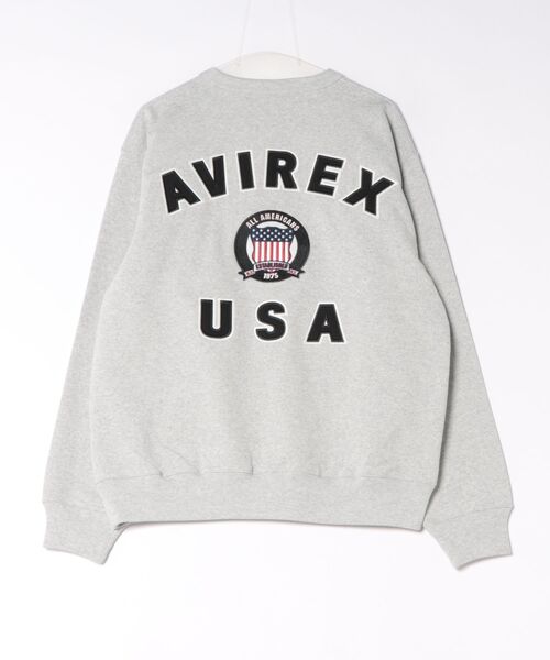 AVIREX(アヴィレックス)の「AVIREX -SIGNATURE VARSITY LOGO SWEAT(スウェット・メンズ・グレー/ホワイト/ブラック・M/L/XL)」の13枚目の写真