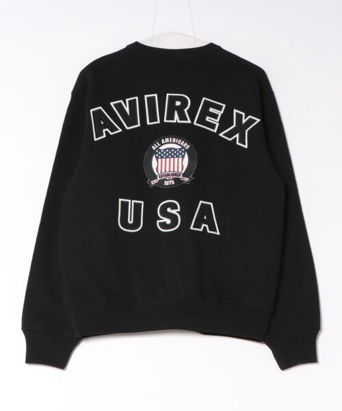 AVIREX(アヴィレックス)の「AVIREX -SIGNATURE VARSITY LOGO SWEAT(スウェット・メンズ・グレー/ホワイト/ブラック・M/L/XL)」の14枚目の写真