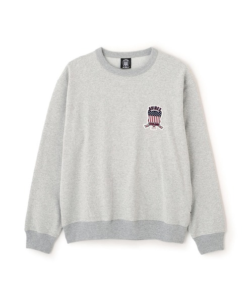 AVIREX(アヴィレックス)の「AVIREX -SIGNATURE VARSITY LOGO SWEAT(スウェット・メンズ・グレー/ホワイト/ブラック・M/L/XL)」の10枚目の写真