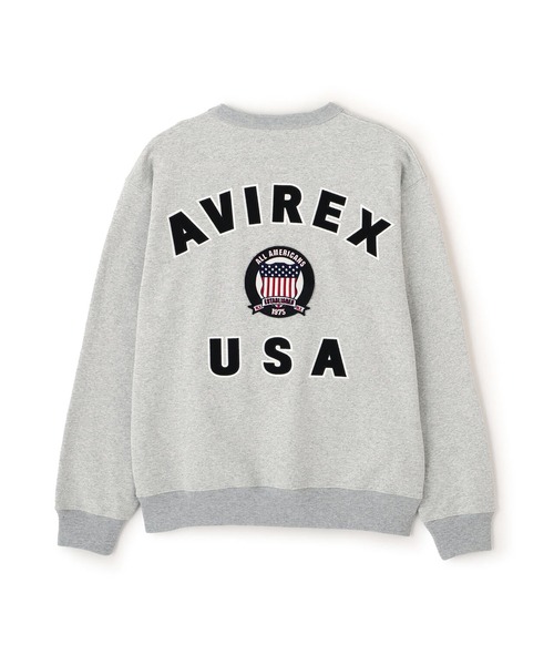 AVIREX(アヴィレックス)の「AVIREX -SIGNATURE VARSITY LOGO SWEAT(スウェット・メンズ・グレー/ホワイト/ブラック・M/L/XL)」の11枚目の写真
