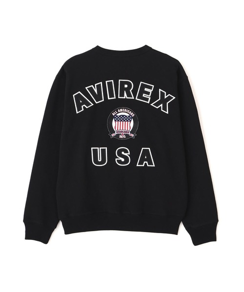 AVIREX(アヴィレックス)の「AVIREX -SIGNATURE VARSITY LOGO SWEAT(スウェット・メンズ・グレー/ホワイト/ブラック・M/L/XL)」の8枚目の写真